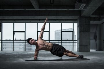 Man doing yoga